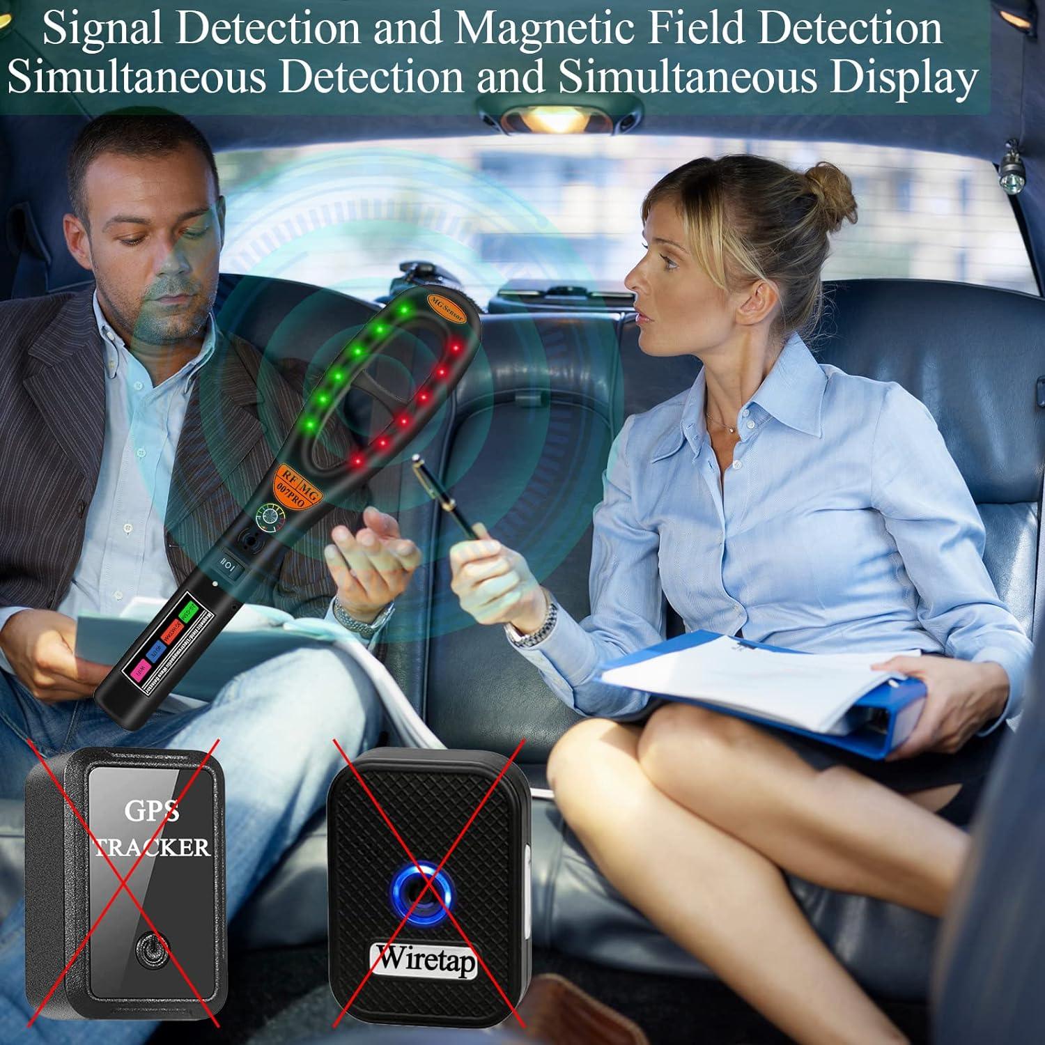 Anti-Spy Bug Detector - Hidden Camera, Laser Lens, GSM Listening Device, RF Signal Detection - Swayfer Tech