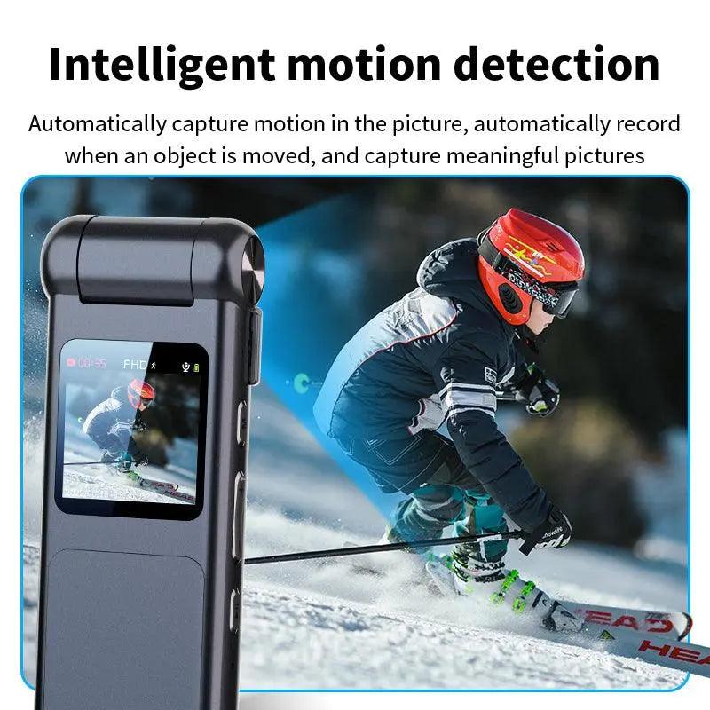 1080P HD Video and Voice Recorder with Night Vision, Rotating Lens, and Screen - Crystal Clear Recording and Playback - Swayfer Tech