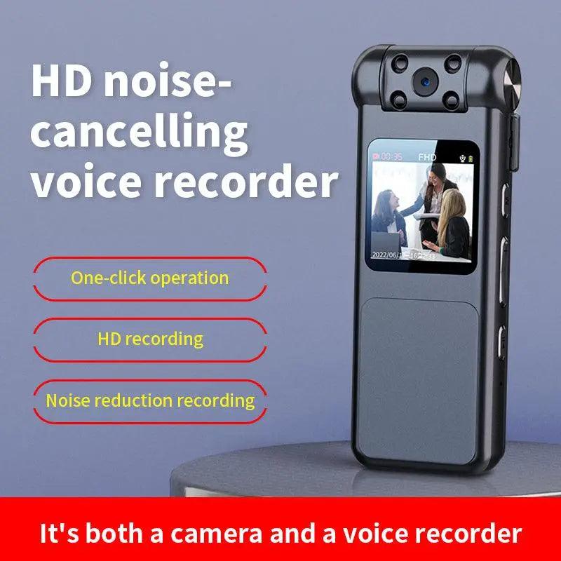 1080P HD Video and Voice Recorder with Night Vision, Rotating Lens, and Screen - Crystal Clear Recording and Playback - Swayfer Tech
