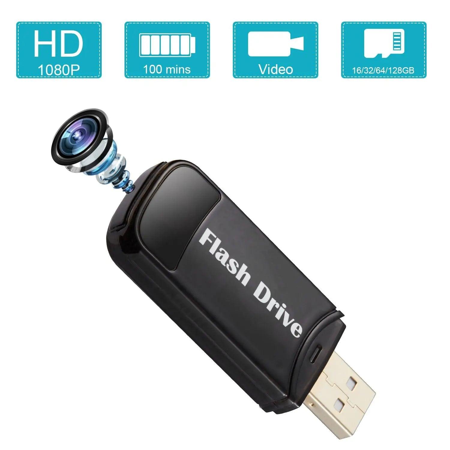 Flash Drive Camera with Invisible Len Body Portable Out Door Hidden Camera - Swayfer Tech