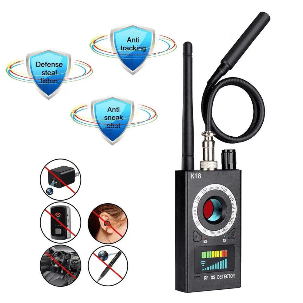 Multi-Purpose Anti-Spy Detector - Detects Hidden Devices, Cameras, Bugs, Listening Devices, RF Signals, and GPS Trackers - Swayfer Tech