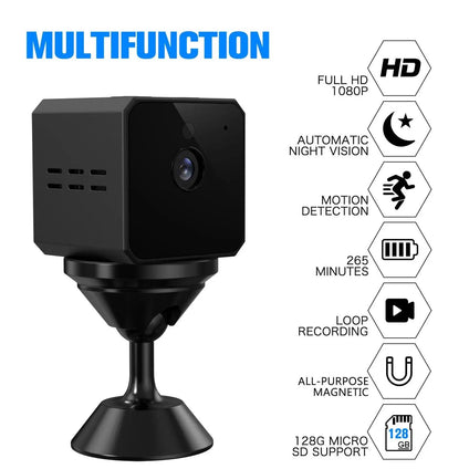 Portable HD 1080P Mini Camera with 4-Hour Battery Life and Night Vision - Swayfer Tech