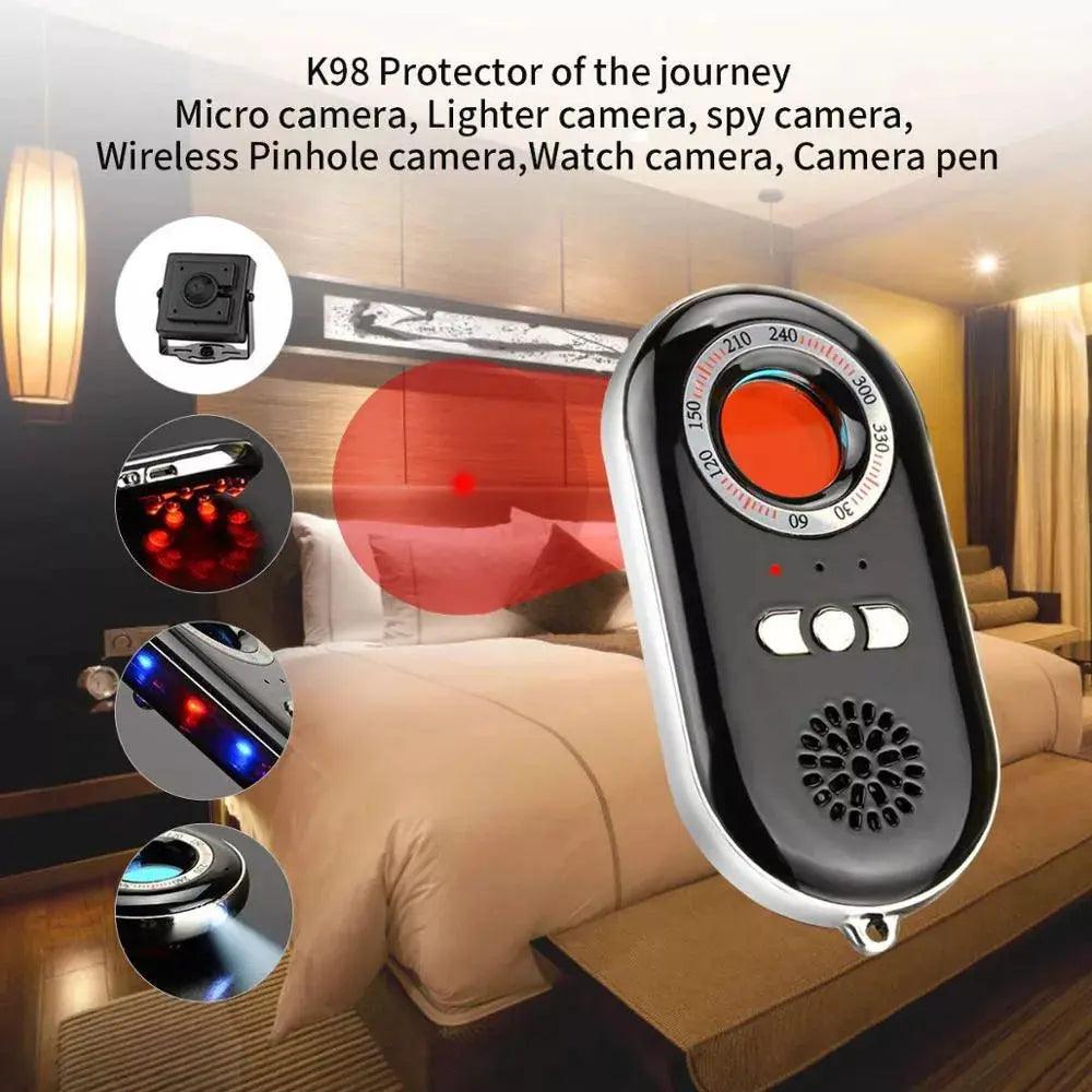 Portable Mini Anti-Spy Detector with LED Flashlight and Infrared Camera Detection - Swayfer Tech