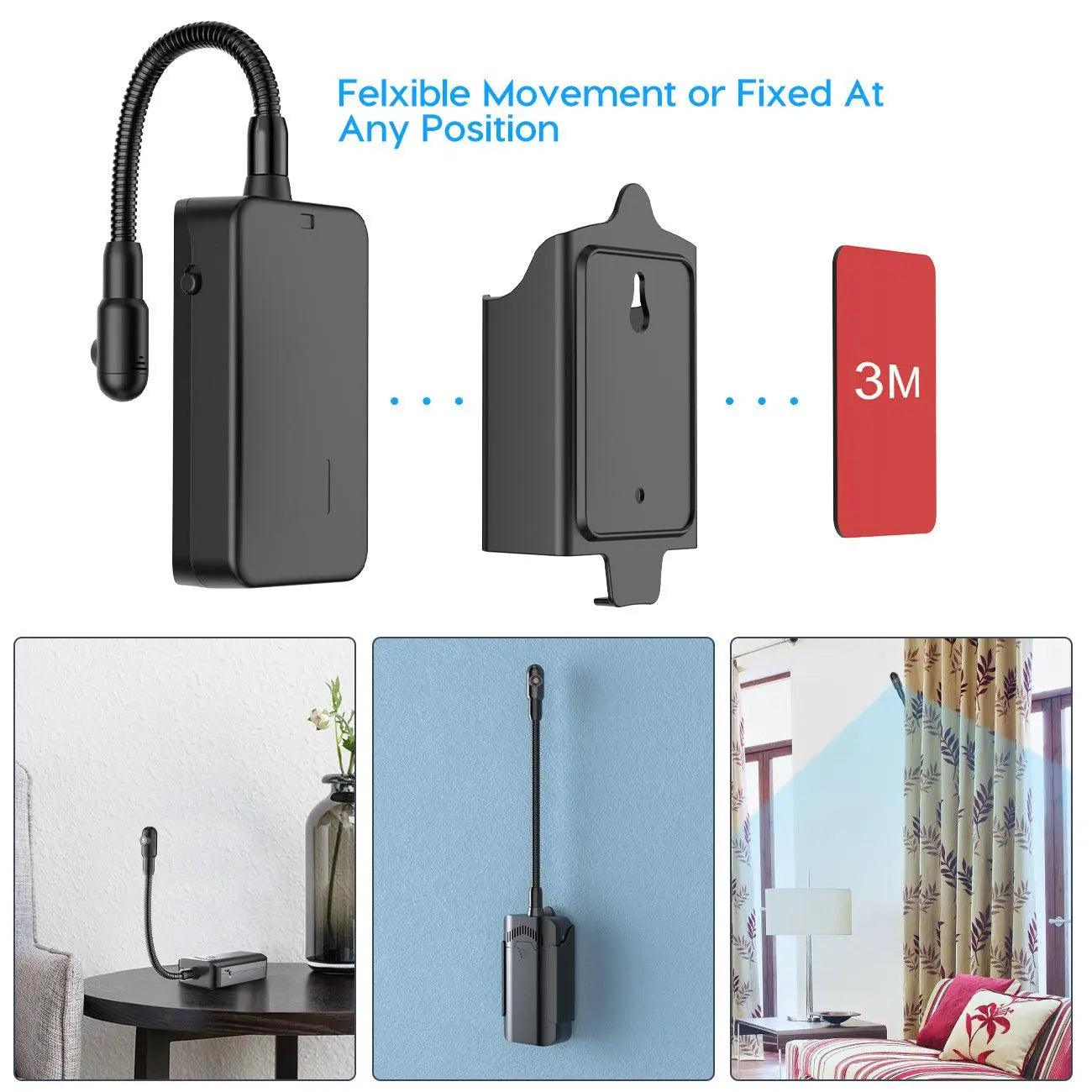 Mini Wifi Security Camera Battery Portable Tube Goose Neck Motion Detection Micro - Swayfer Tech