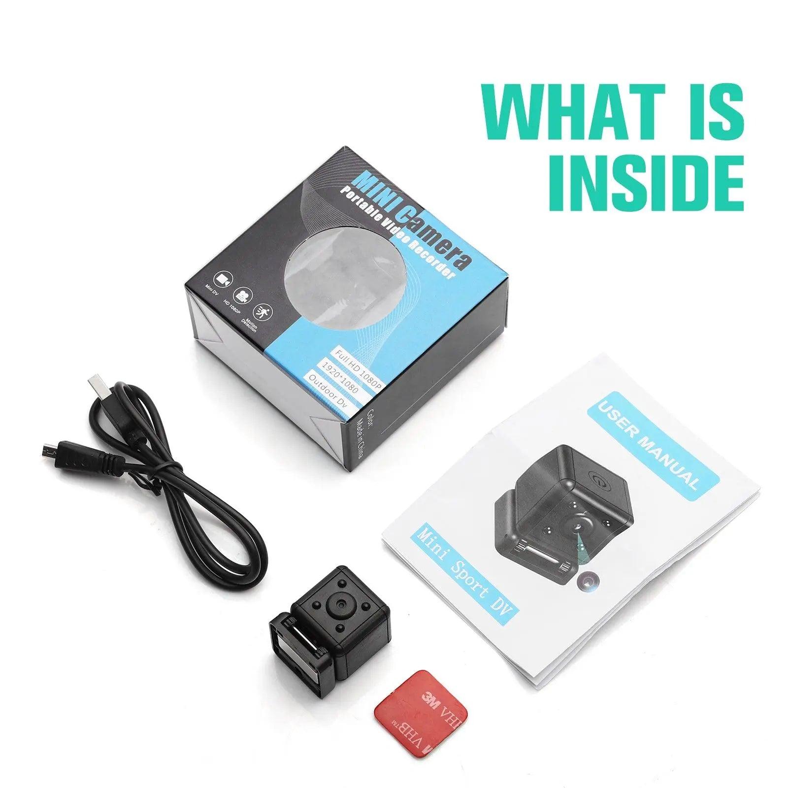 Hd 1080p Portable Mini Camera With Night Vision And Motion