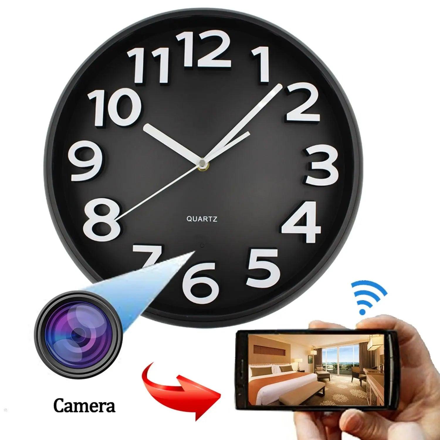 Spy Hidden Wall Clock Camera HD 1080P WiFi Camera Art Decorative - Swayfer Tech