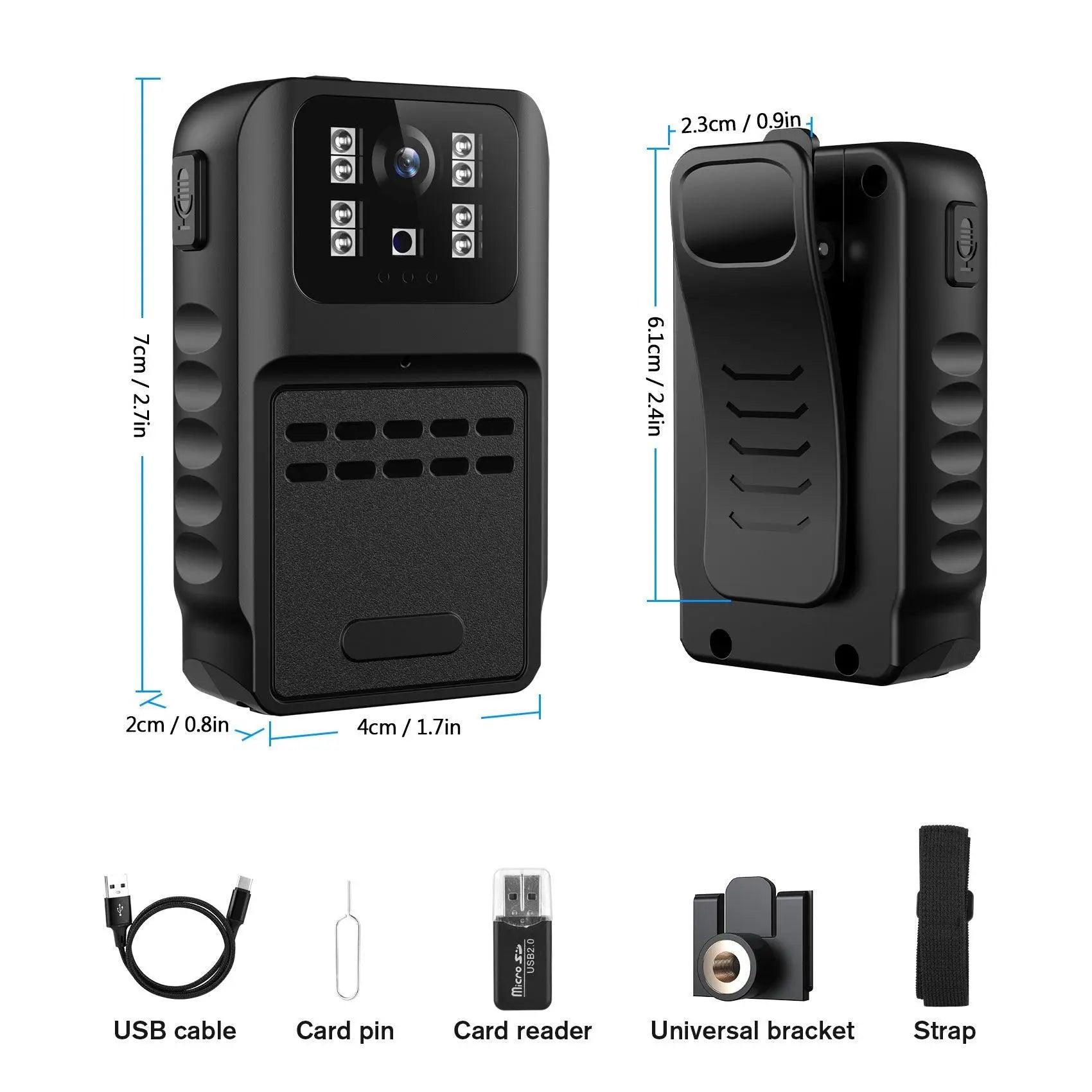 WIFI Mini Body Cameras with Audio and Video Recording with APP Remote Control - Swayfer Tech