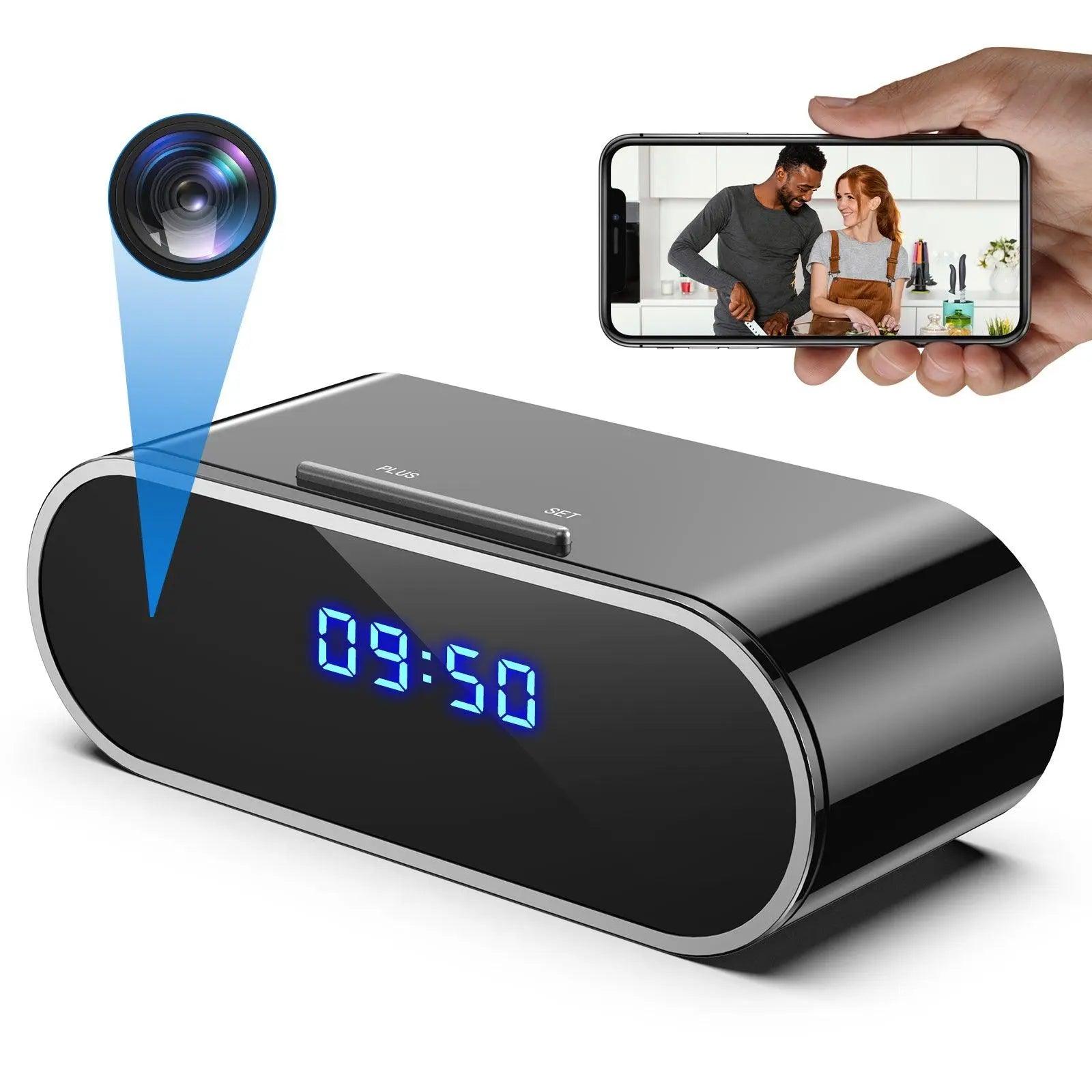 Wireless Hidden Alarm Clock Camera 1080P Night Vision Camera / Motion Detection / Loop Recording - Swayfer Tech